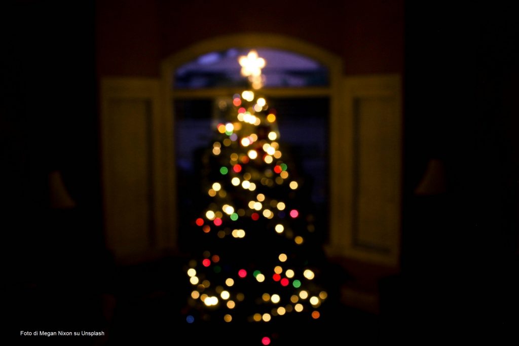 albero di Natale illuminato